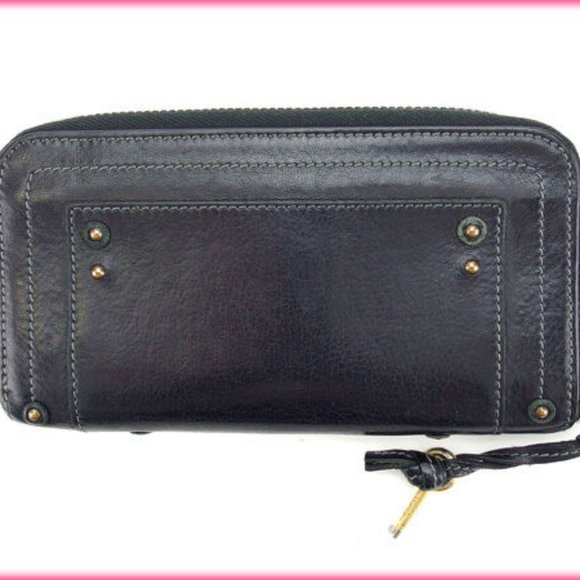 Chloe Wallet Purse Long Wallet Paddington Black Woman Authentic Used - Picture 2 of 5